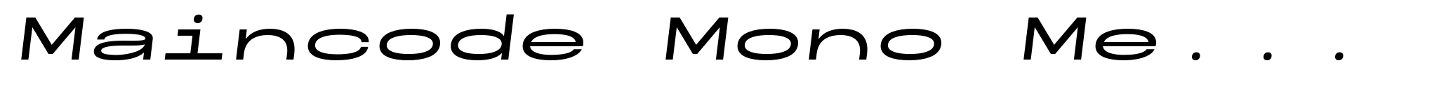 Maincode Mono Medium 200 Oblique image